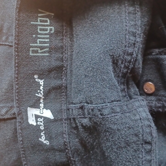 𝅺rhigby 7 for all Mankind  jeans.Light  black.Size 31. Mens? - Picture 4 of 6